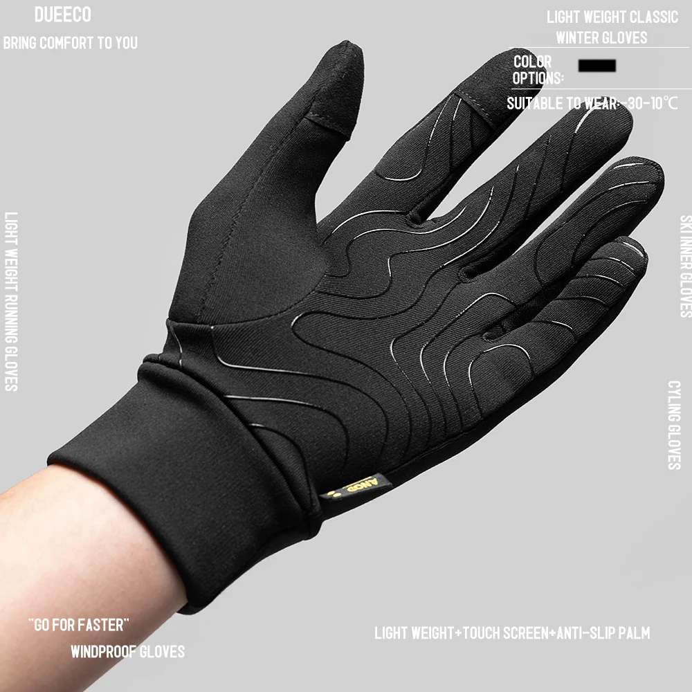 Lightweight Running Gloves With Touch Screen Anti-Slip Warm Gloves Liners for Cycling Biking Sporting Driving for Men Women 2