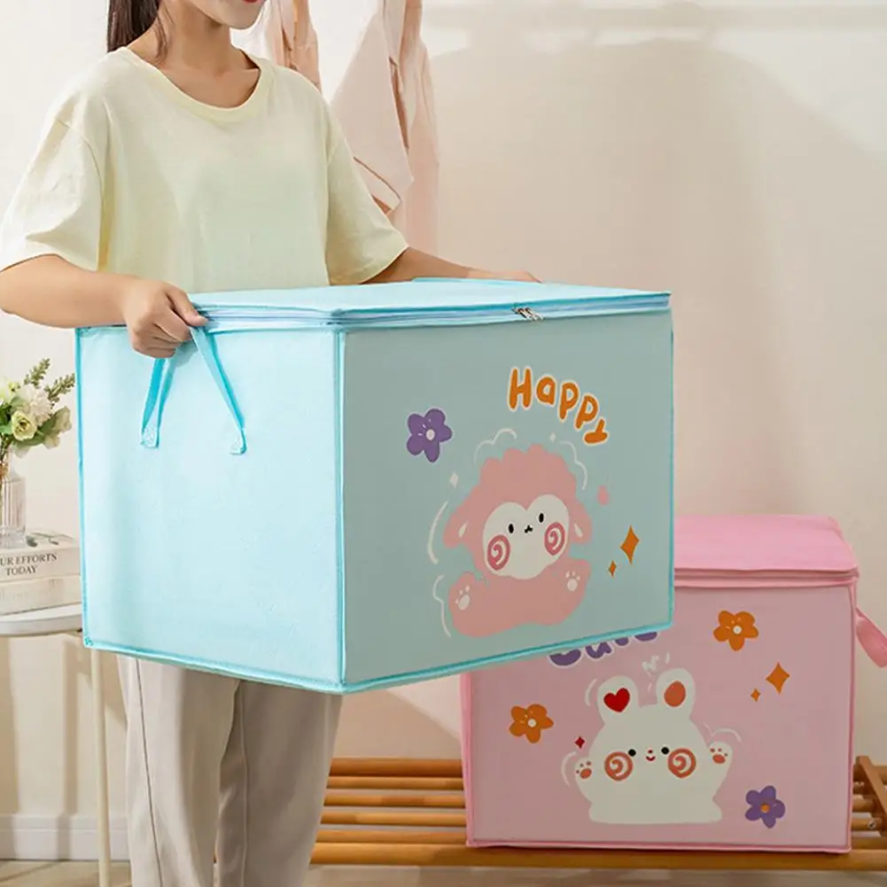 Folding Storage Basket Linen Storage Fabric Wardrobe Bedroom Closet Laundry Toys Basket Clothes Organizer Storage Box 3