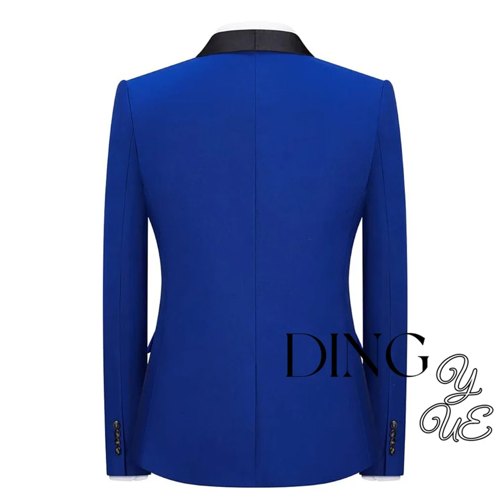 Tuxedo Men Suit Regular Fit 3 Piece Suit Blazer Jacket Waistcoat Pants Men Suit Set for Wedding Prom