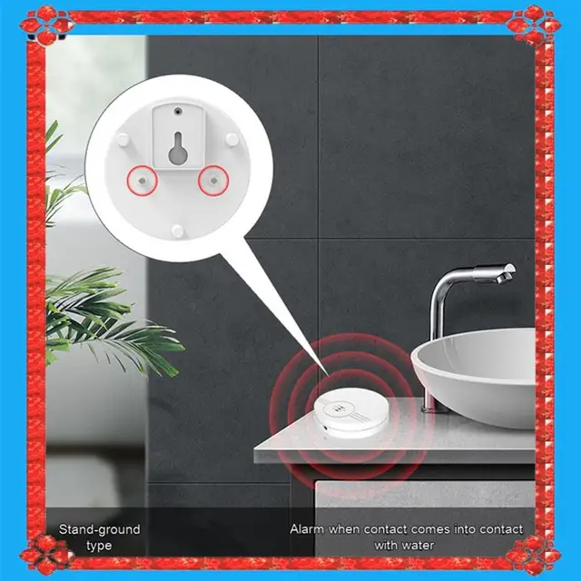 24-Hour Delivery Water Immersion Detector Ultra-Long Standby Water Level Detector Wall-Mounted Touch-Down Dual-Mode Leakage Wate 3