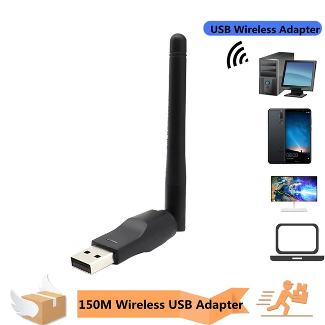 150Mbps MT7601 scheda di rete Wireless Mini USB adattatore WiFi LAN ricevitore  wi-fi Antenna Dongle 802.11 b/g/n per PC Windows RTL8188 - AliExpress