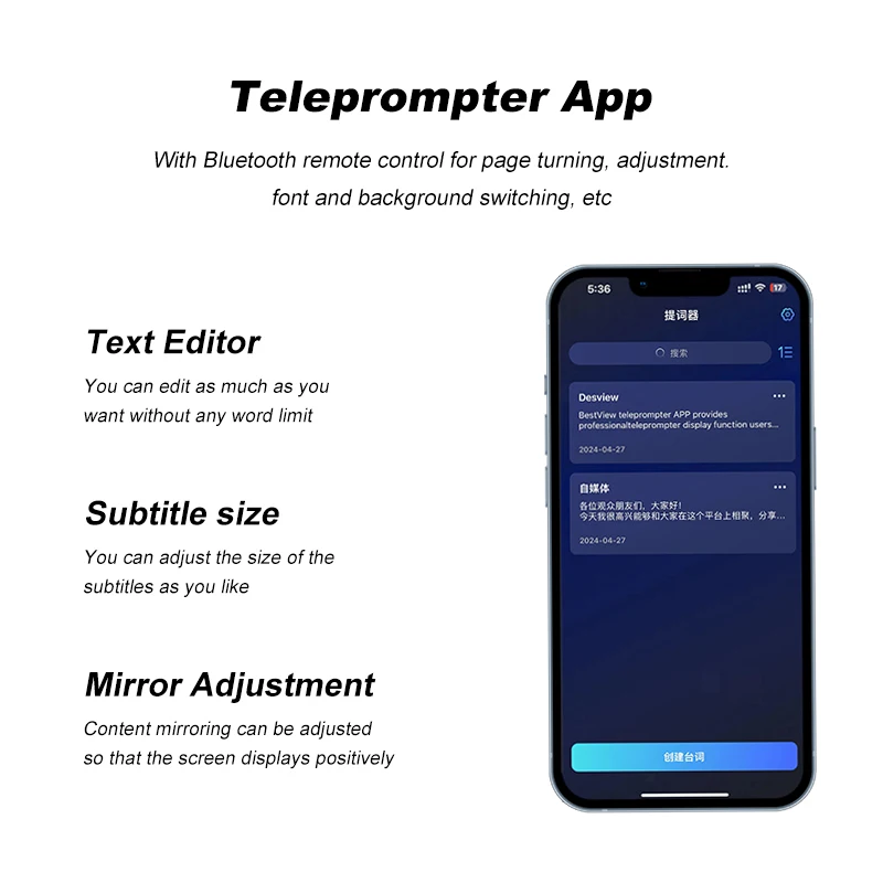 Soonpho F7/F8 Teleprompter for Tablet & Smartphone 6