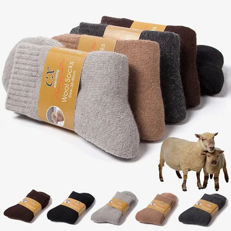 5 Pairs Of Women's High Quality Warm Cashmere Wool Socks 1