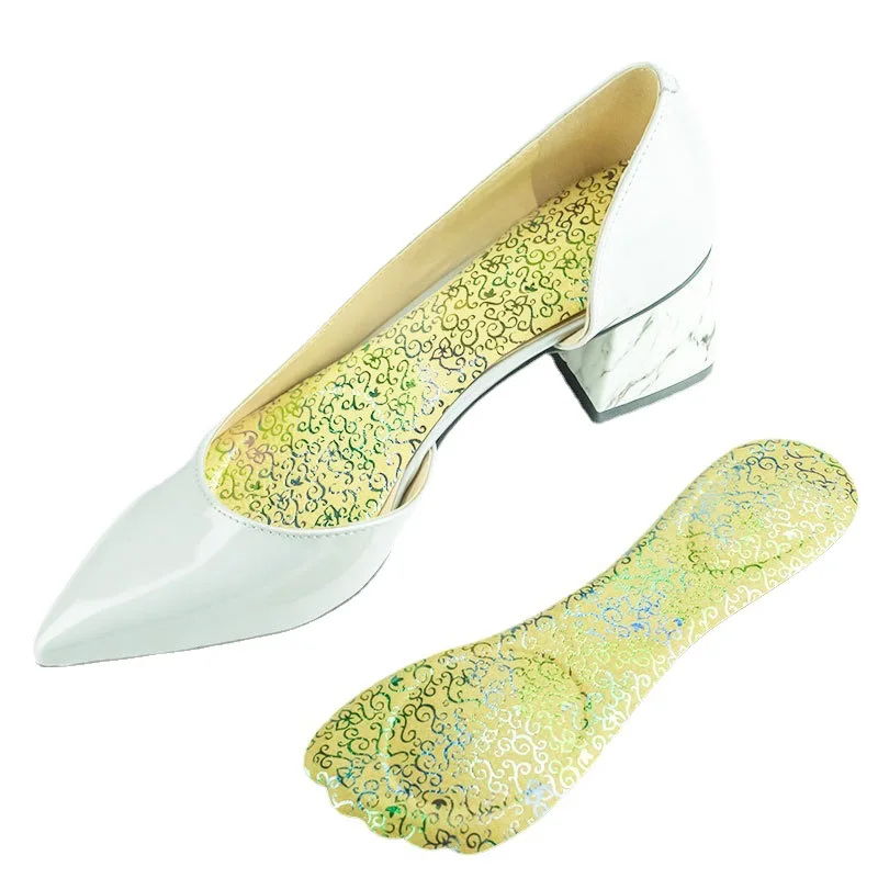 Silicon Gel Insoles for Women Sweat-absorbing Deodorant High-heeled Shoes Sole Stickers Seven-point Pad Soft Bottom Comfortable