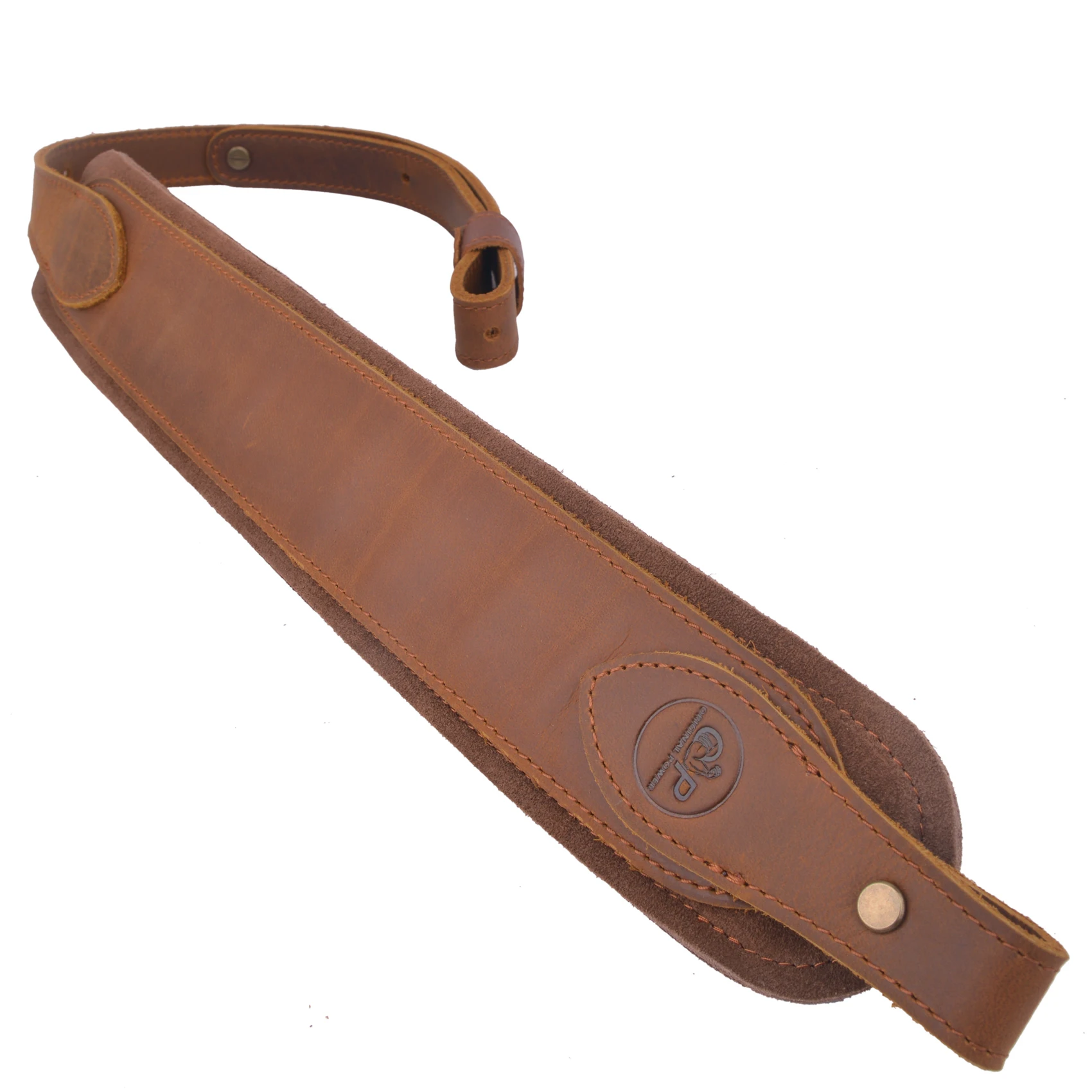 

OP New Style Leather Rifle Sling Soft Padded Non-slip Strap in Brown /Black