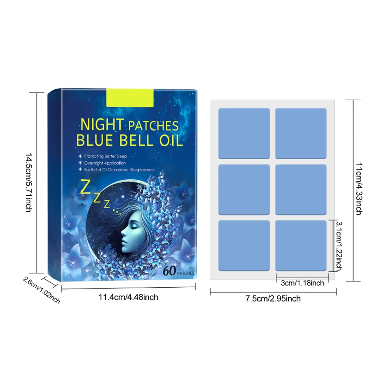 Adult Deep Sleep Patch Allnatural Deep Sleep Patch Fast-Acting Ingredients Suitable For Men And Women Use Lasts All Night Long