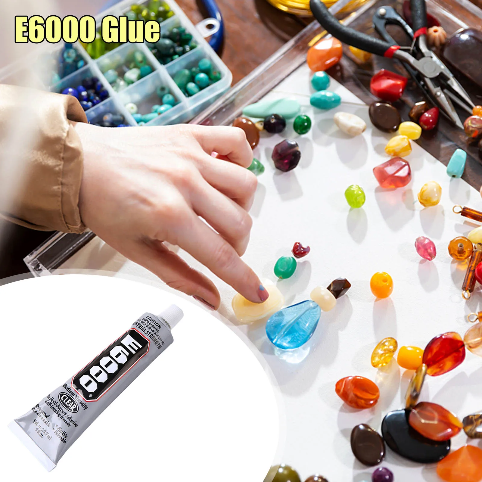 29 Ml E- 6000 Glue Adhesive Epoxy Resin Repair Cell Phone Touch Screen  Liquid Glue Jewelry Craft Adhesive Glue - Fillers, Adhesives & Sealants -  AliExpress
