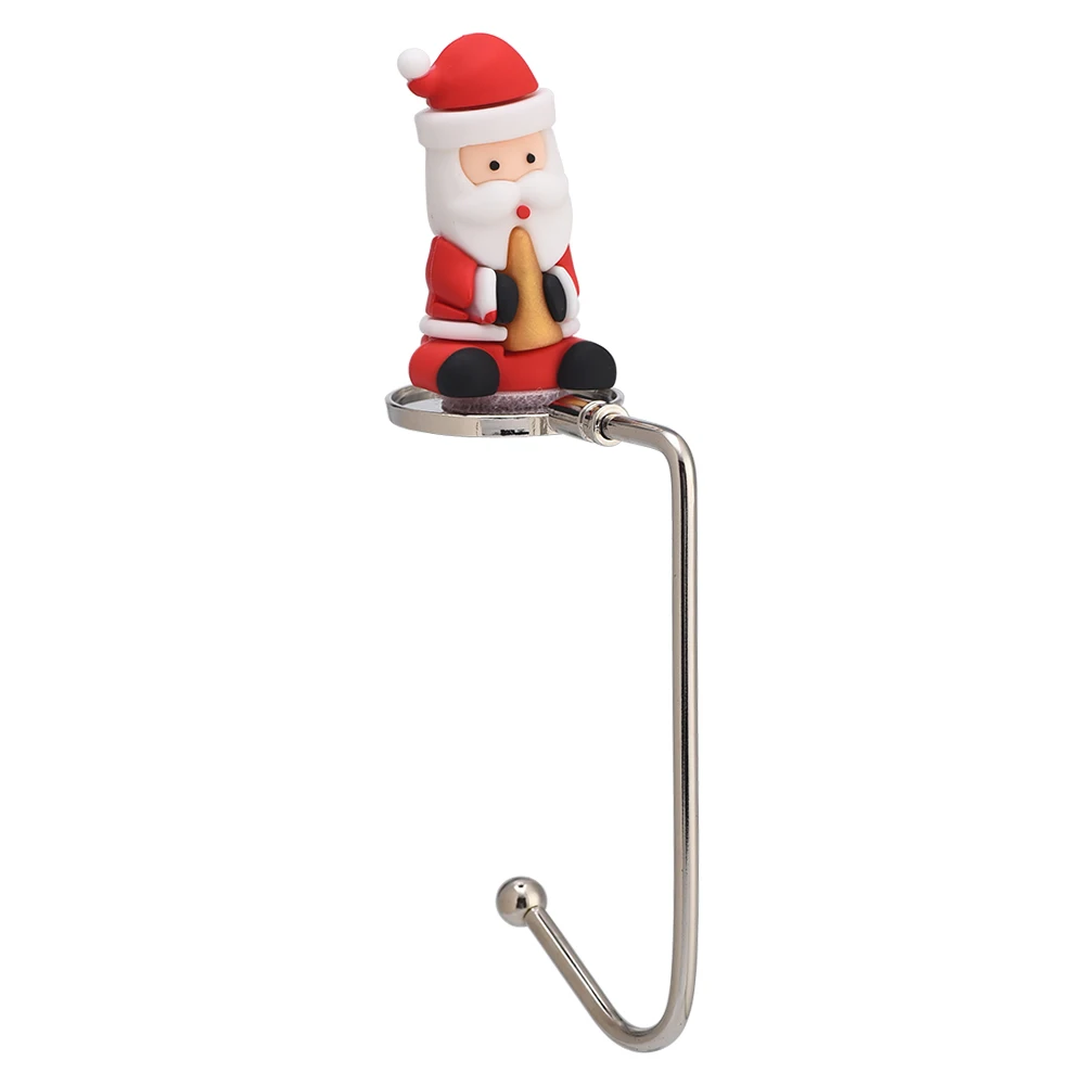

Christmas Stocking Holder Hanging Hooks Buckles Fireplace Mantel Self Adhesive Hanger For Christmas Party Ornament Decoration
