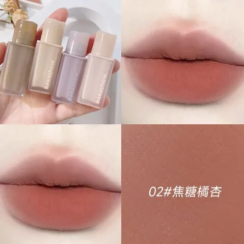 מט שפתיים גלייז עירום שפתון מט קטיפה עמיד ברק קטיפה נוזלי שפתון חזק איפור אדום עמיד למים סקסי