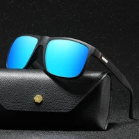 Модные винтажные квадратные поляризованные солнцезащитные очки для мужчин и женщин, роскошные брендовые дизайнерские мужские солнцезащитные очки для вождения, рыбалки, UV400, мужские очки — изображение 2