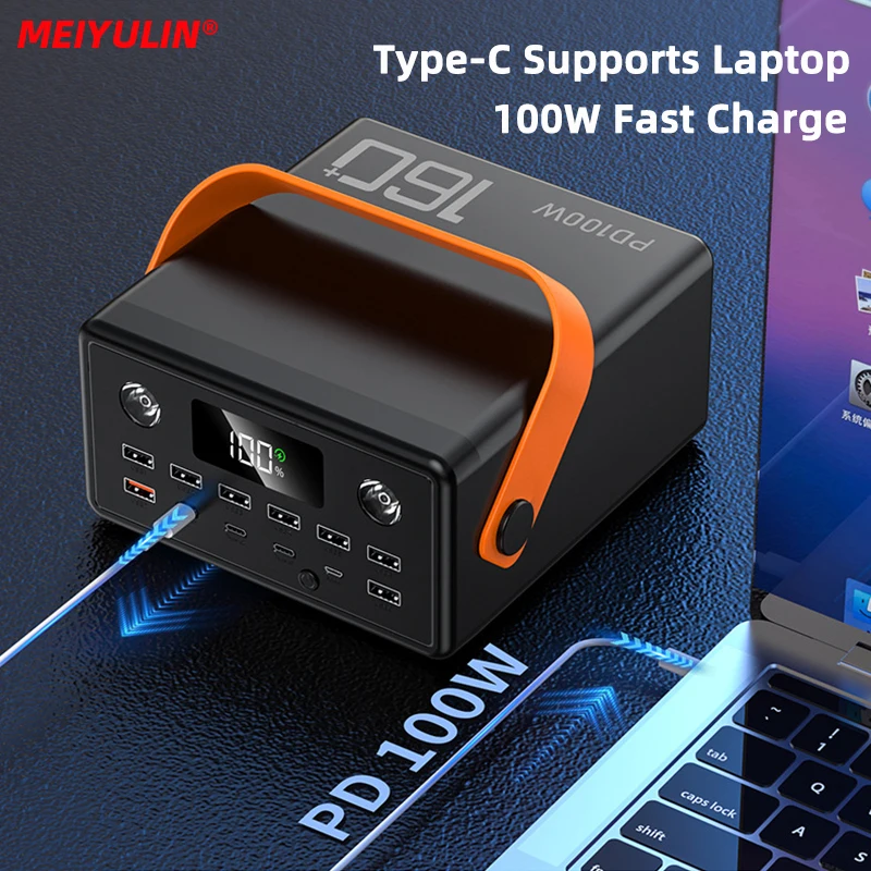 Everything Is Solar PD100W 160000mAh Power Bank Station Fast Charger Portable Emergency Charging External Battery for iPhone 15 Xiaomi Tablet Laptop - Image 5