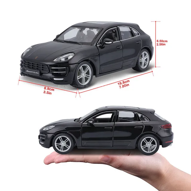 Bburago 1:24 Porsche Macan alloy racing luxury classic car