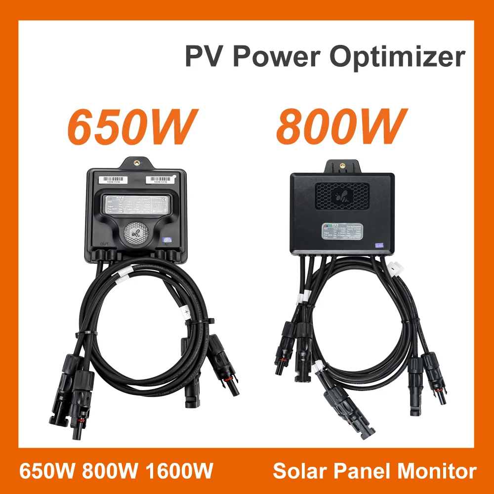 Pv Power Optimizer Mppt 650W 800W 1600W Ip68 Monitor Del Pannello Solare In Tempo Reale Compatibile Con Moduli Solari Inverter Di Terze Parti