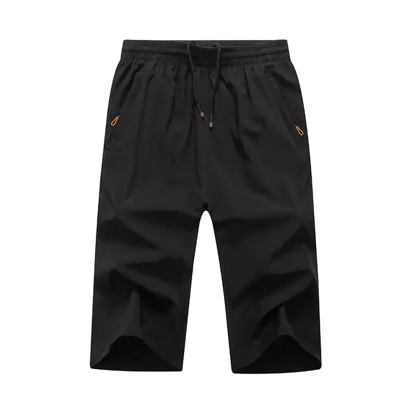 Men Casual Shorts Pants Plus Size 3XL-9XL Summer Sweatpants Three Quarter Shorts Sport Pants 3/4 Pants Gym Shorts 3