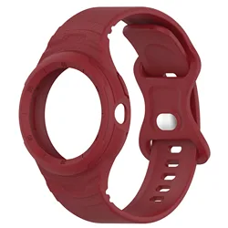 Silicone Sport Band for Google Pixel Watch - Stylish Smartwatch Wrist Strap Accessory (Wine red)