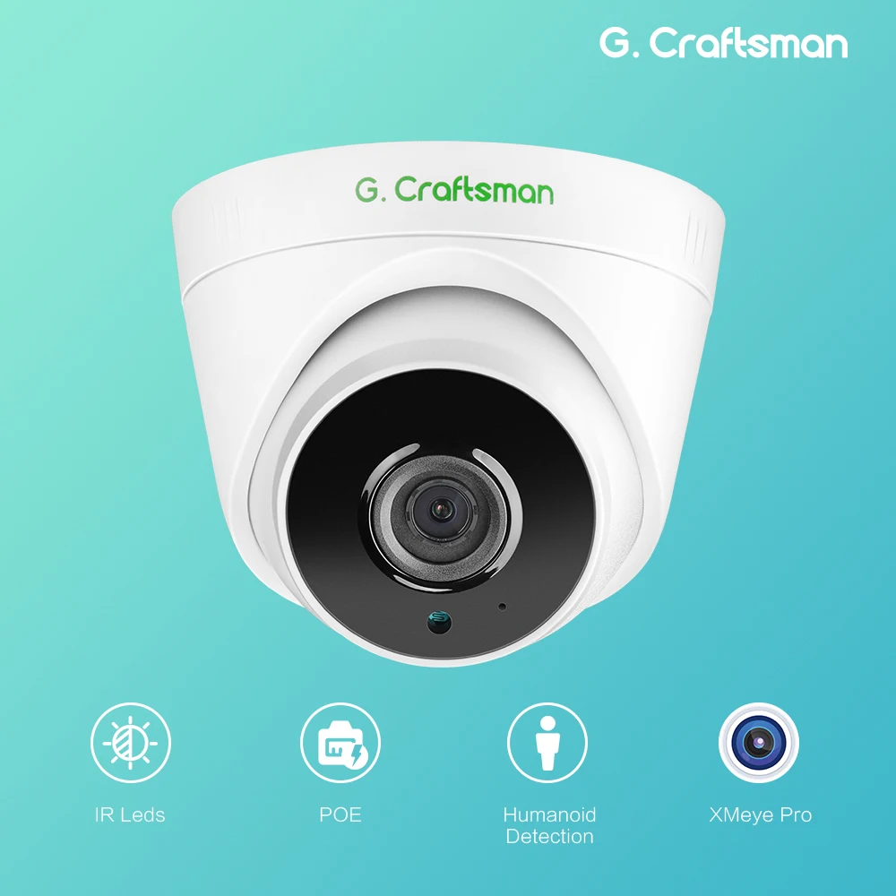 

4MP POE IP Camera 2.8mm, Facial Audio, Plastic Indoor Design, IR Night Vision, Onvif Compatibility, CCTV Video Surveillance Secu