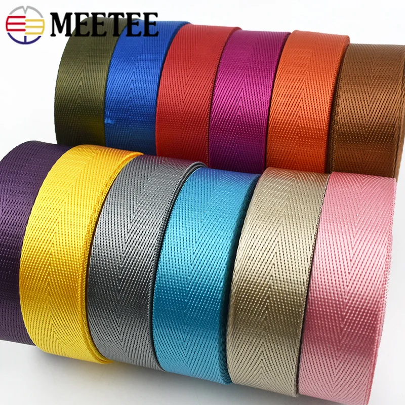 Colorful 25mm Nylon Webbing Strap - Versatile DIY Sewing and Craft Ribbon