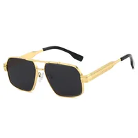 2025 Flash Golden Color Sunglasses Men Women Punk Pilot Styles Street Cool Sun Shades UV400