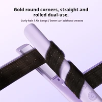 Lisseur et boucleur de cheveux portable 2 en 1, 100 millions d'ions négatifs, 3 couches anti-brûlure, faible puissance 26W, sûr pour les voyages 6