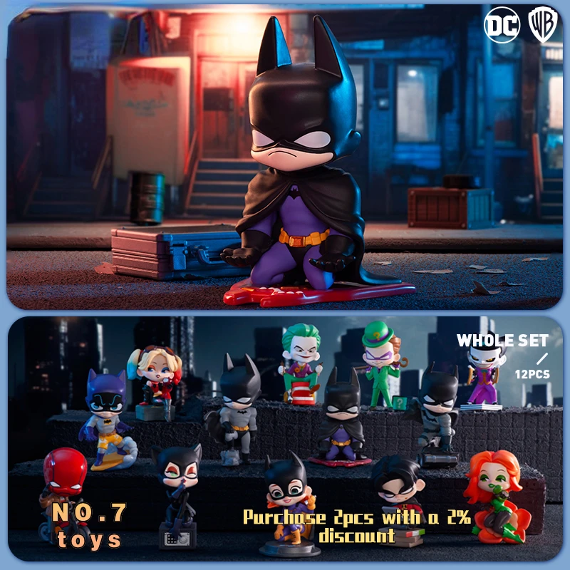 Originale Dc Gotham City Series Mystery Box Blind Box Action Figure Batman Harly Quinn Joker Justice League Guess Bag Model Gift