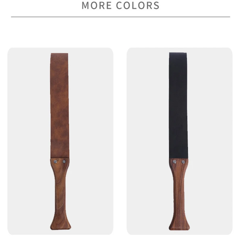 46.5CM Genuine Leather Horse Whip Handmade Walnut wood Handle,Horse Training Crop Equestrian Riding bat Submissive for Horse 6