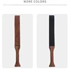 46.5CM Genuine Leather Horse Whip Handmade Walnut wood Handle,Horse Training Crop Equestrian Riding bat Submissive for Horse 6