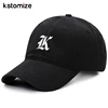 A-Z Old English Embroidery black Baseball Cap High Quality Cotton Fashion Men Women Sport Visors Adjustable Snapback  Caps 2