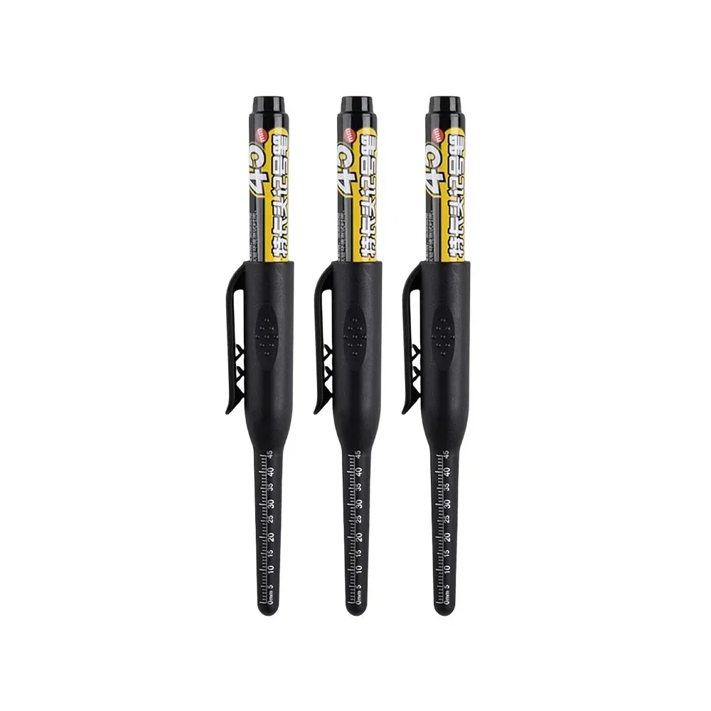Deep Hole Marker Pens with Long Nib Head - Waterproof Ink for Precision Woodworking