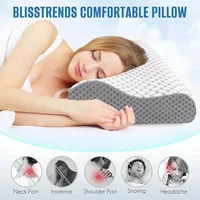 Neck And Shoulder Pain Relief Memory Sponge Pillow Slow Rebound Breathable Deep Sleep Neck Pillow Soft Cool Neck Pillow 1