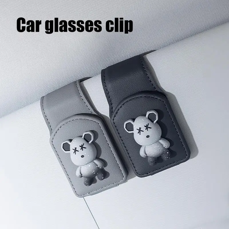 

Universal Car Sun Visor Glasses Box Sunglasses Clip Card Ticket Holder Stand Fastener Pen Case Eyeglasses Car Accessories