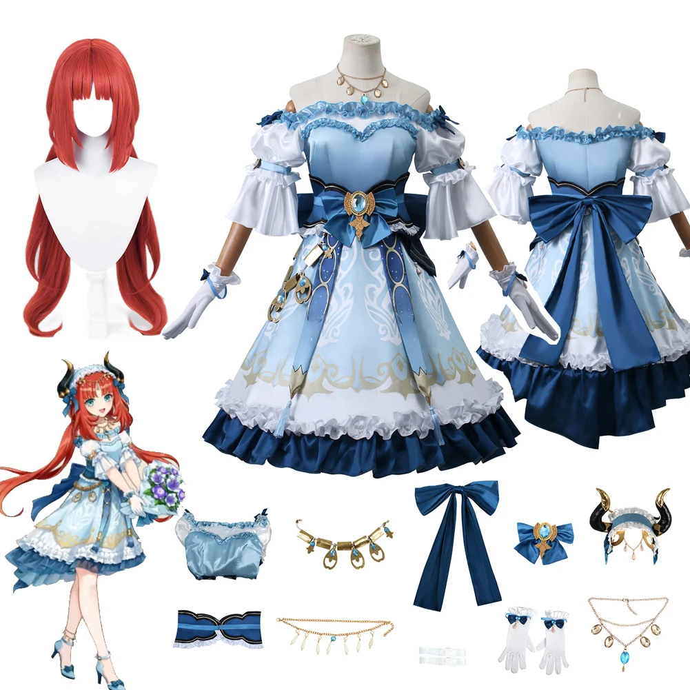 

Игровой костюм Genshin Cos Impact Nilou для косплея, аксессуар для платья, для Хэллоуина, карнавала, костюм для взрослых женщин, для ролевых игр