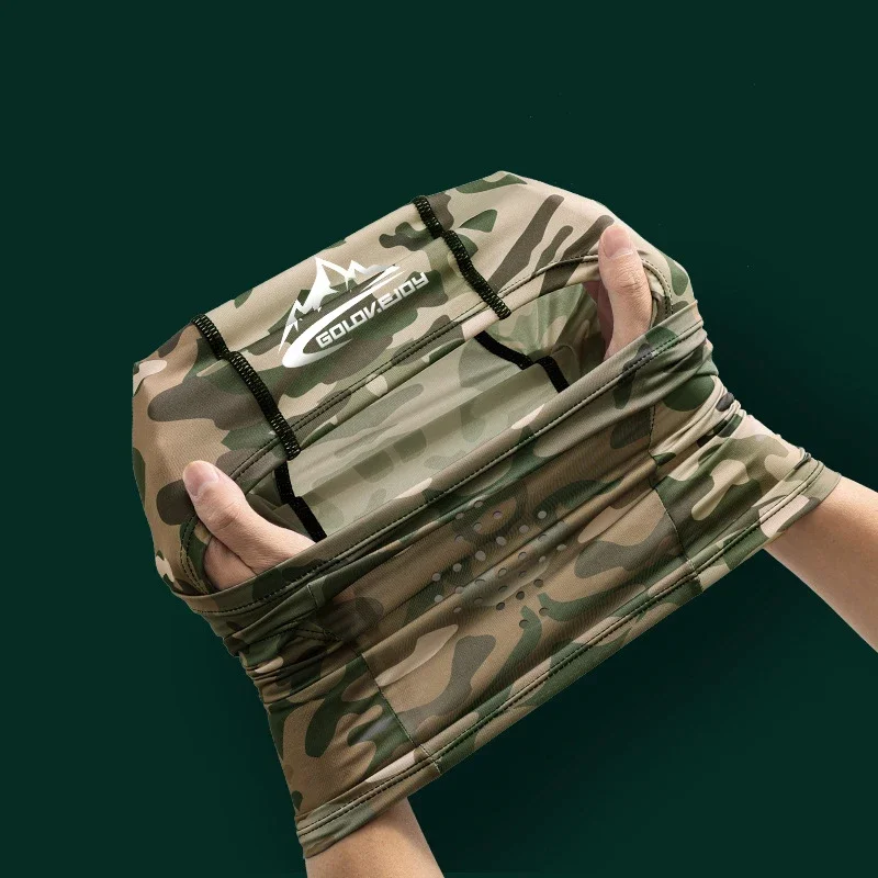 Camouflage Mask Cycling Balaclava Full Cover Face Mask Cap Quick Dry Lycra Summer Sun Ultra UV Protection Outdoor Ski Hunting 5