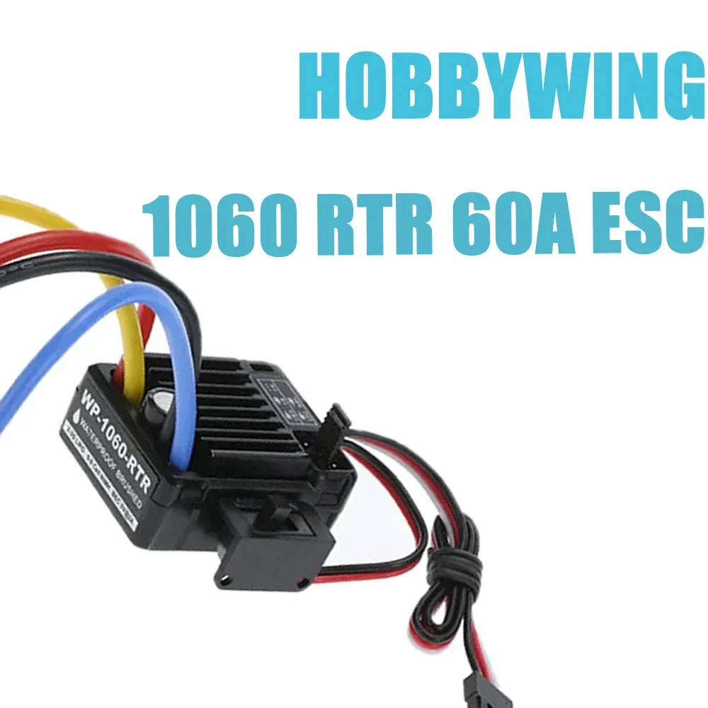 

Щеточный электронный регулятор скорости HobbyWing 1060 quirun RTR 60A ESC для радиоуправляемого автомобиля 1:10 Axial SCX10