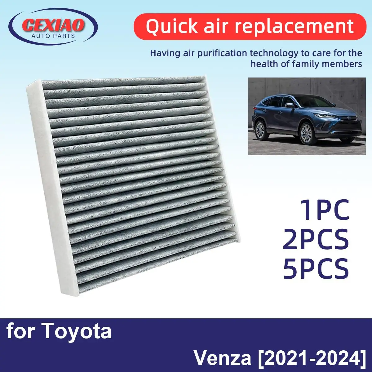 1pc-2pcs-Air-Creator-Air-Conditioner-Filter-Toyota-Venza-2021-2024-High ...