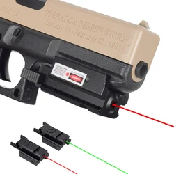 Tactical Handgun Red Dot Green Laser Pointer Sight Rifle 11mm 20mm Picatinny Weaver Rail For Glock 17 19 Hunting Pistol Sighter