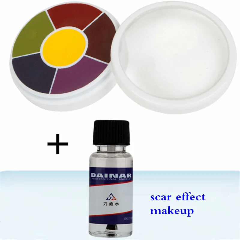 15ml Professional Halloween Fake Wound Simulation Scars FX Makeup Effect Liquid Face Body Makeup Scar Making Gel Water Cosmetics