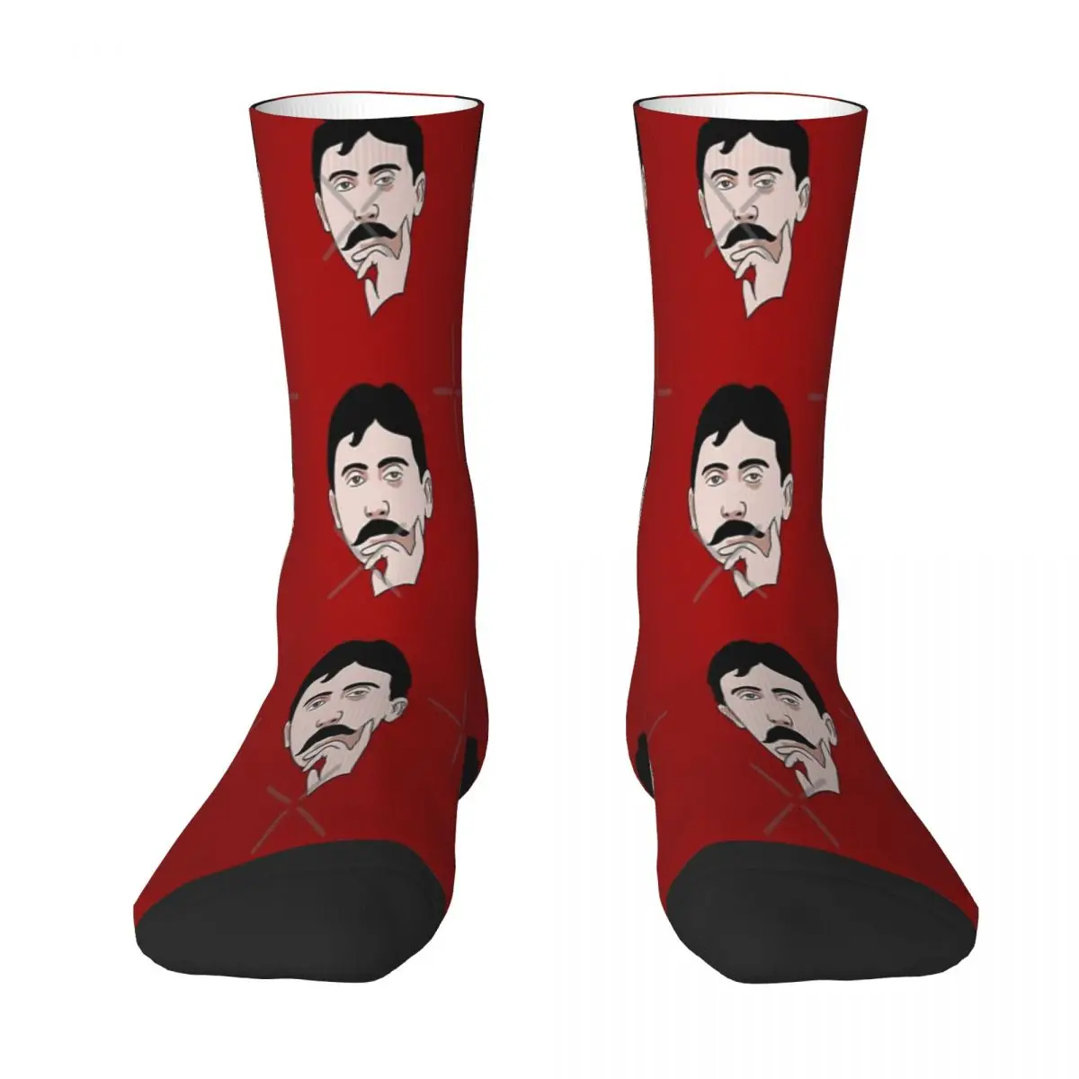 

Мужские носки Марселя Proust, модные трендовые чулки унисекс, подарки с 3D принтом, дышащие носки
