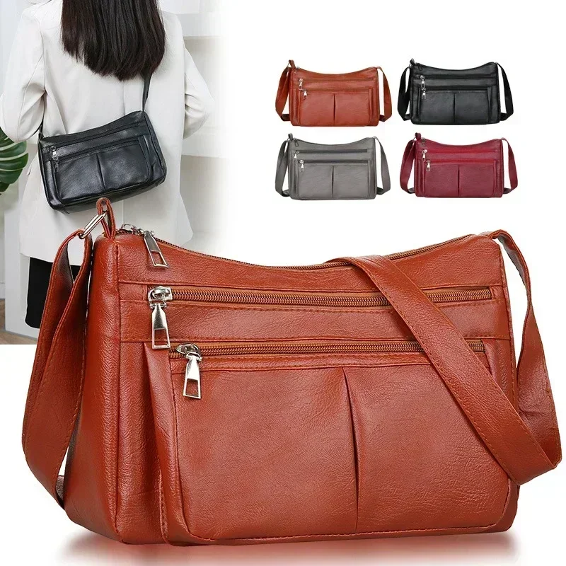Women's Bag Trend Korean Handbags Designer Luxury Brand Ladies Shoulder Bags Soft Leather Fashion Versatile Crossbody Bag
