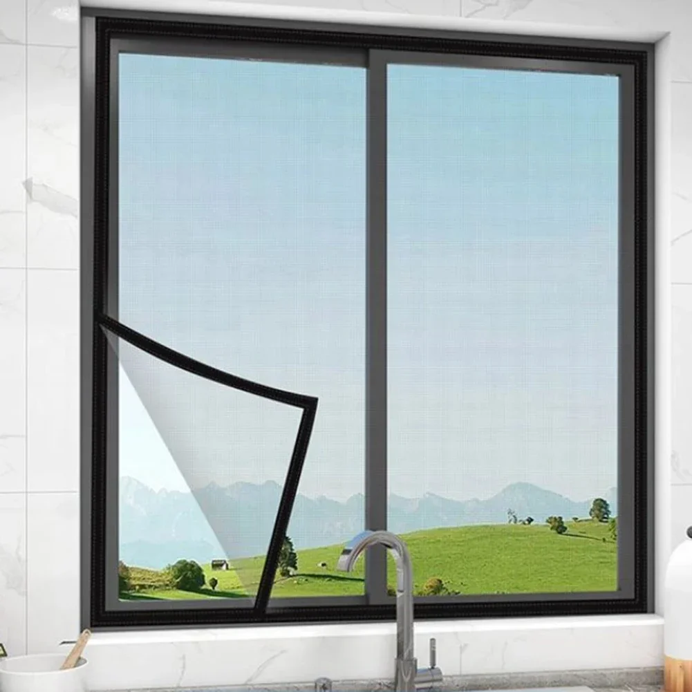 Insect Mosquito Nets For Window Screen Mesh Size Tulle Invisible Black Fiberglass Against -Mosquitoes And Flies
