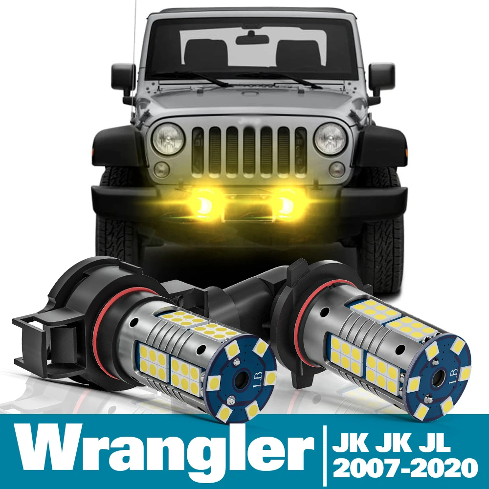 2pcs Led Fog Light For Jeep Wrangler Mk3 Mk4 3 4 Jk Jl Accessories  2007-2020 2010 2011 2012 2013 2014 2015 2016 2017 2018 2019 - Signal Lamp -  AliExpress