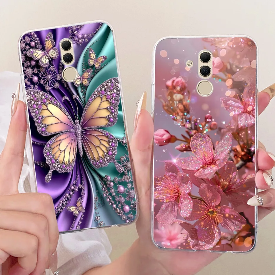 Luxury Floral Butterfly Design Soft Slim Phone Case Cover