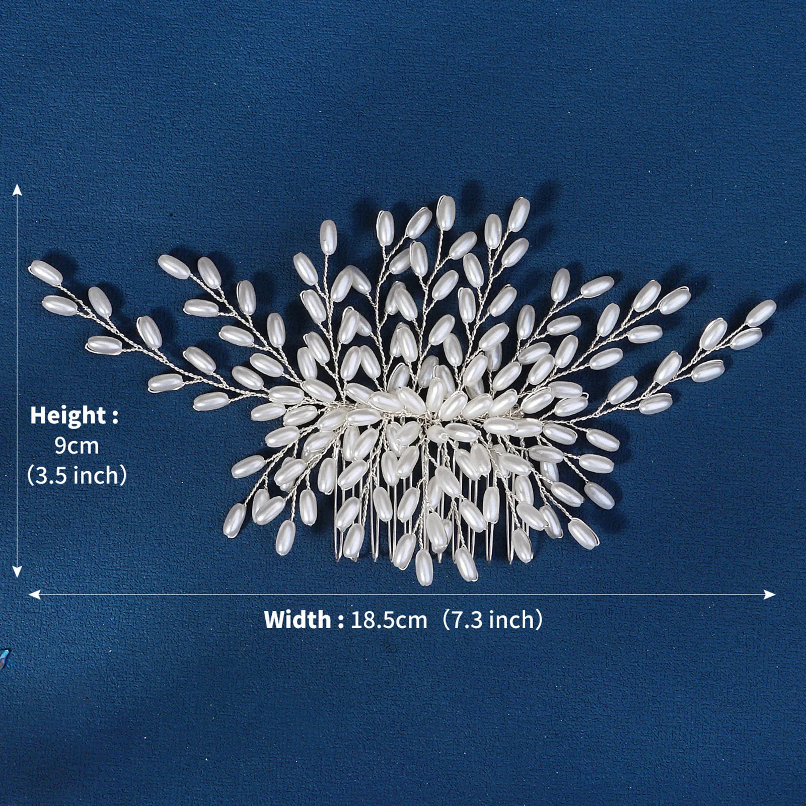 Woman's Pearl Decor Hair Comb Chinese Style Hair Styling Tool Accessories for Princess Party Favors Accessories
