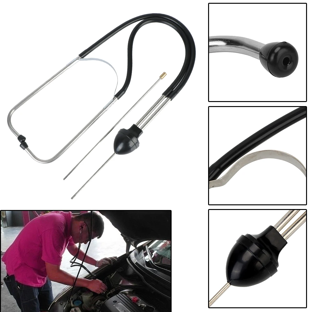 

Engine Analyzer Professional Mechanics Cylinder Stethoscope Car Engine Block Diagnostic Tool Auto Engine Hearing Tool