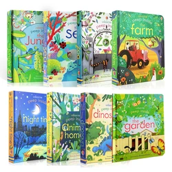 Usborne – livre Peep à l'intérieur d'un conte de fées anglais, lecture d'images au coucher pour tout petits, cadeaux pour enfants, jouets Montessori 