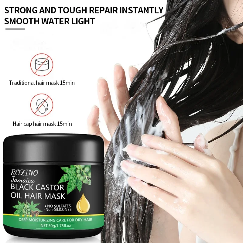 Jamaican Black Castor Oil Hair Mask Contains Black Castor Essence Fix Dense Hair Smooth Dry And Rough hair mask