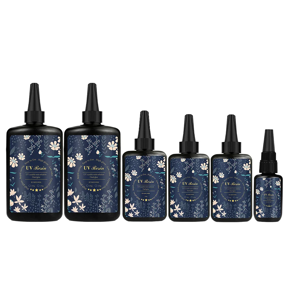 

UV Resin Glue Ultraviolet Curing Quick Drying Clear Hard Epoxy Resin UV Glue DIY Epoxy Resin Mold Jewelry Making Gel Hardener