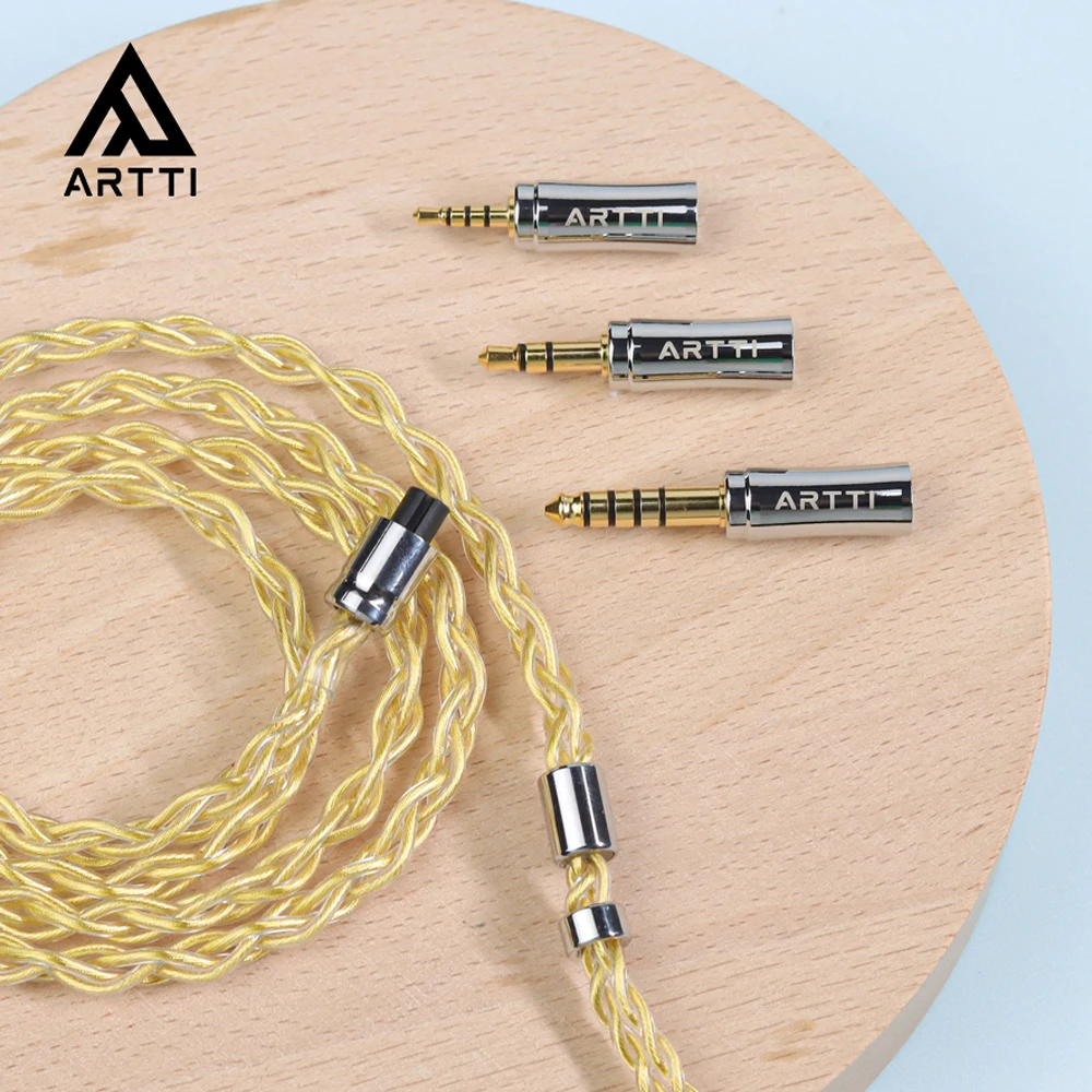

ARTTI PURE A3 Earphone Cable 2.5+3.5+4.4mm 3in1 Plug 4 Cores 288 Strands Silver-plated 7N OCC Copper 2pin/MMCX Connector Cable