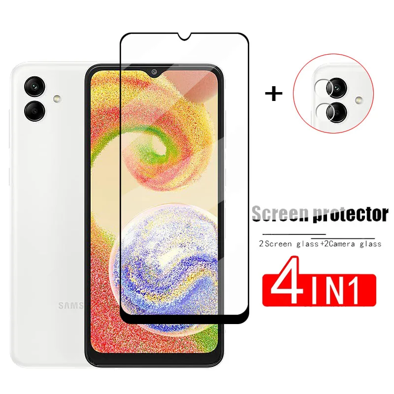 Vetro A Copertura Totale Per Samsung Galaxy A04 Vetro Temperato Per Samsung Galaxy A04 Pellicola Protettiva Per Schermo Per Samsung A04