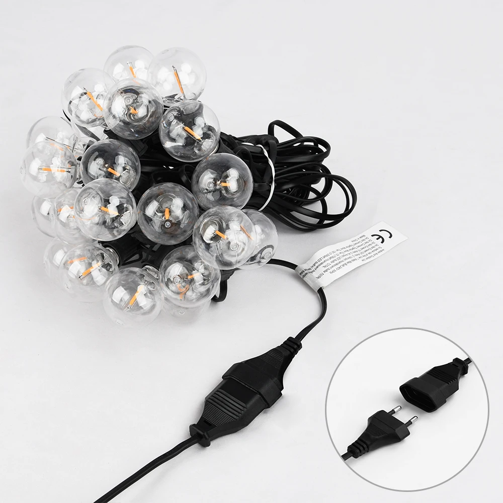 European Standard S14 ST38 G40 String Light 3m LED String Dimmer Extension Cable Dimmer led string dimmer
