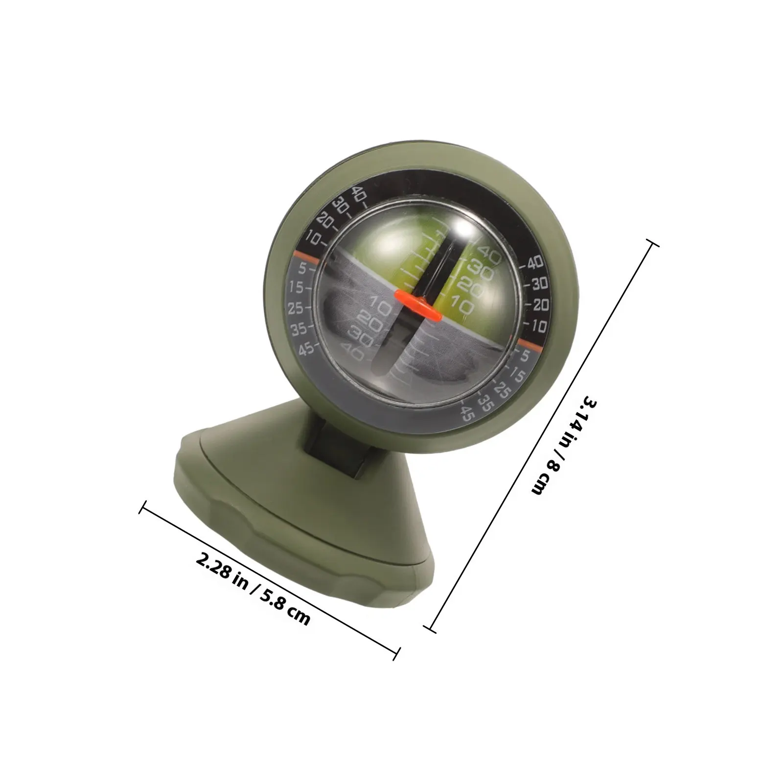 자동차 경사계 ABS 소재 견고한 차량 레벨 미터 조정 가능한 시야각 다기능 경사계 정확한 경사 측정기